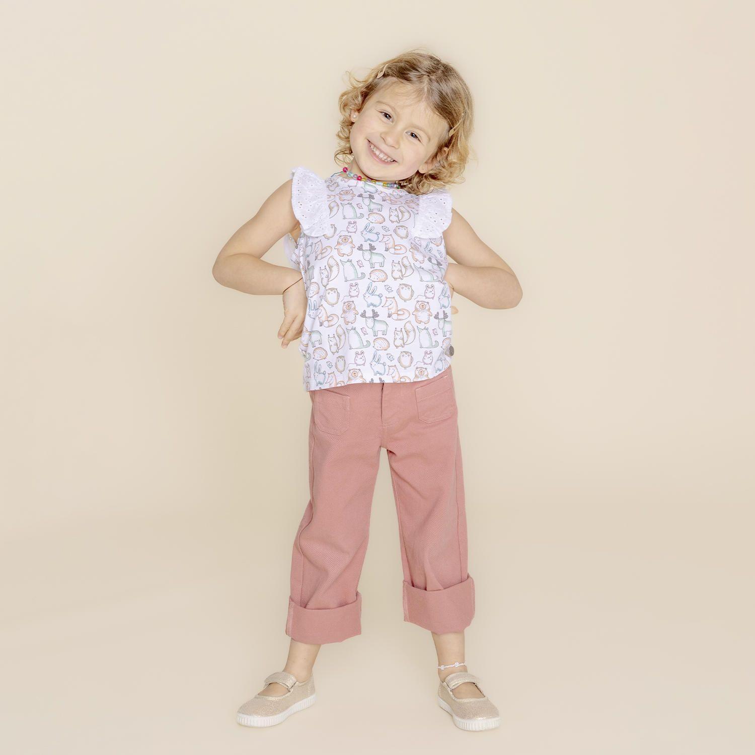 Polera Niña Buddies (1-3) Blanco-1