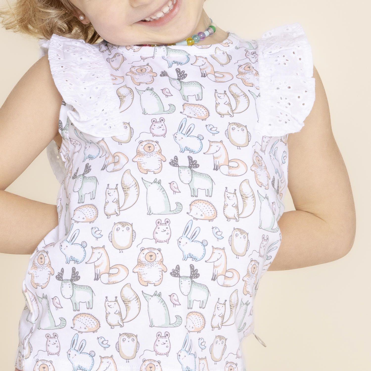 Polera Niña Buddies (1-3) Blanco-3