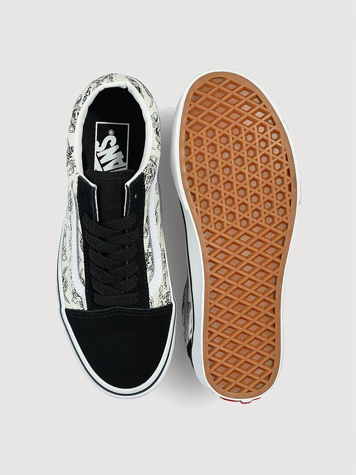 Zapatilla Junior (8 a 14 años) Old Skool Negro-2