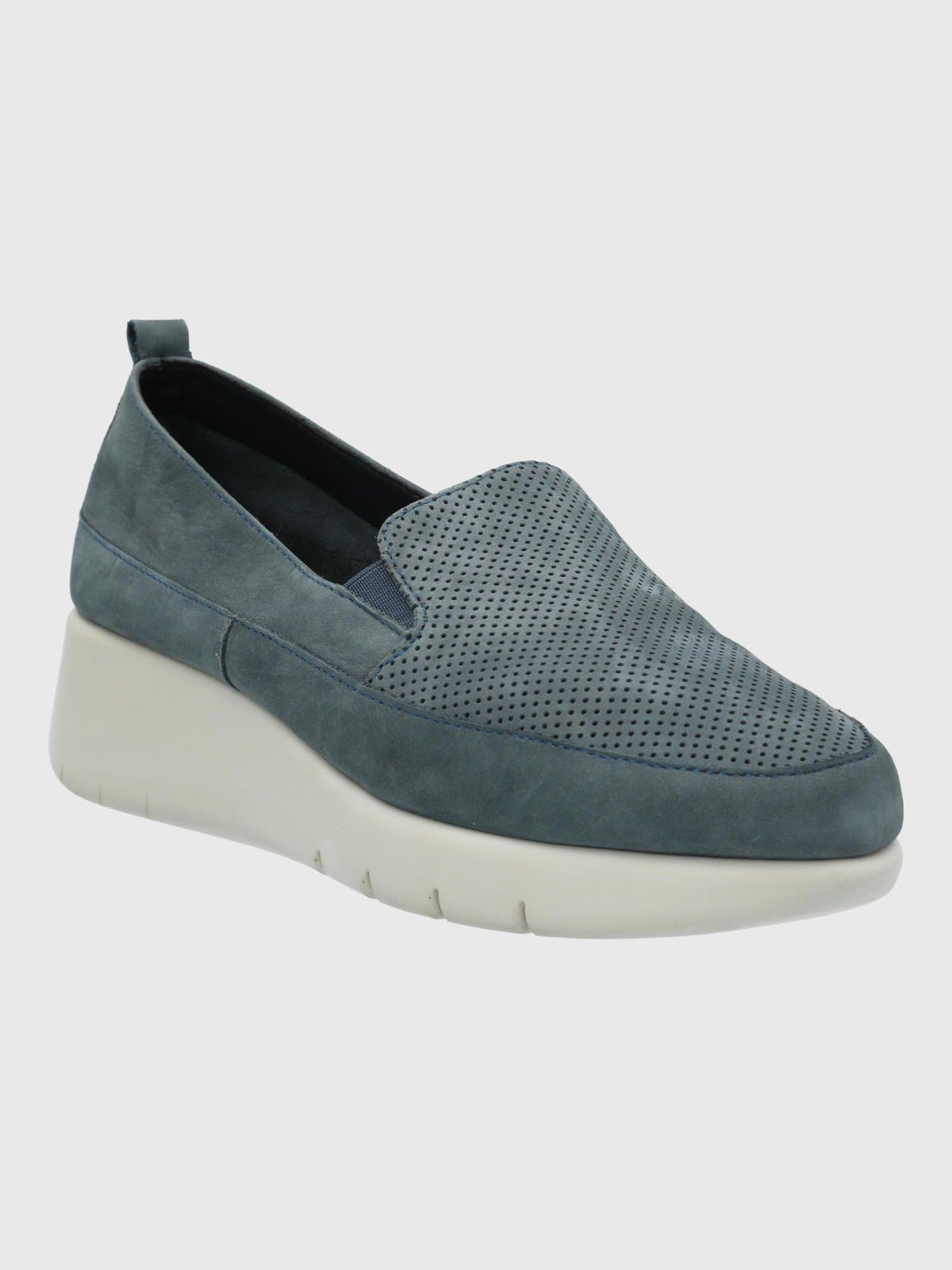 Zapato Mujer Cuero Fly Jump Azul-0