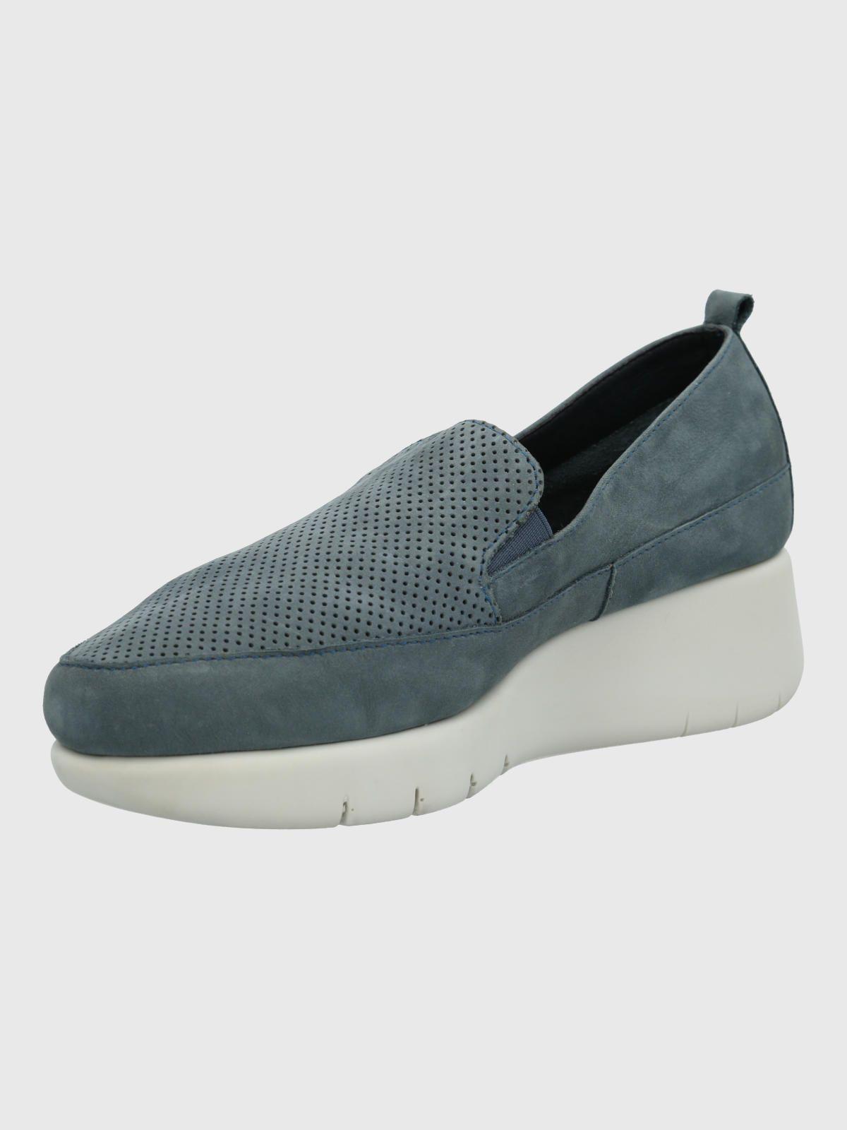 Zapato Mujer Cuero Fly Jump Azul-4