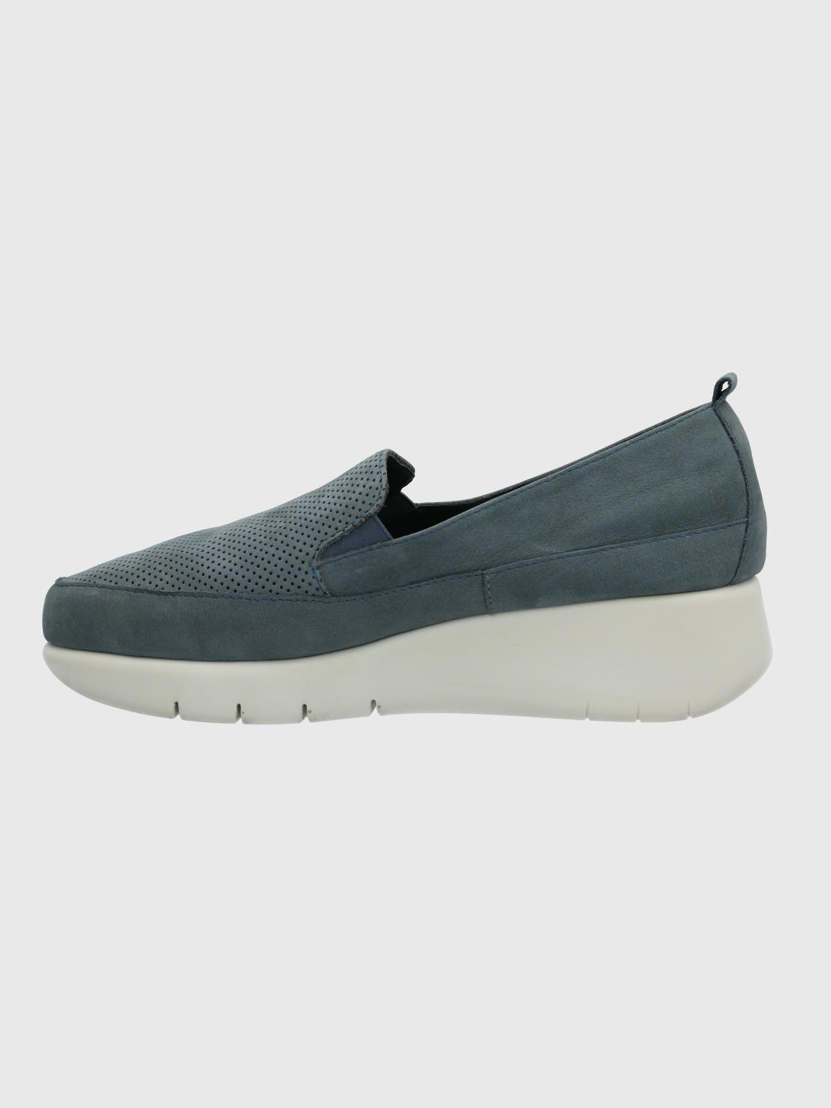Zapato Mujer Cuero Fly Jump Azul-5