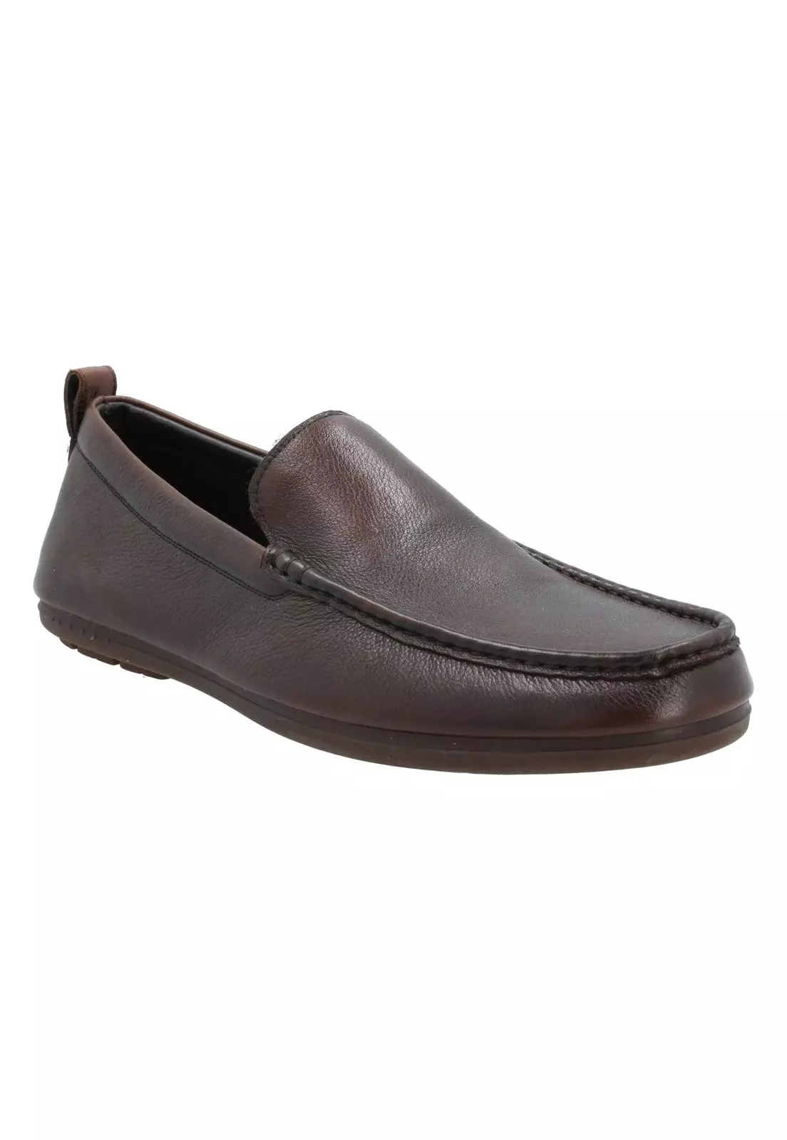 Mocasín Cuero Hombre Caiti Café-1