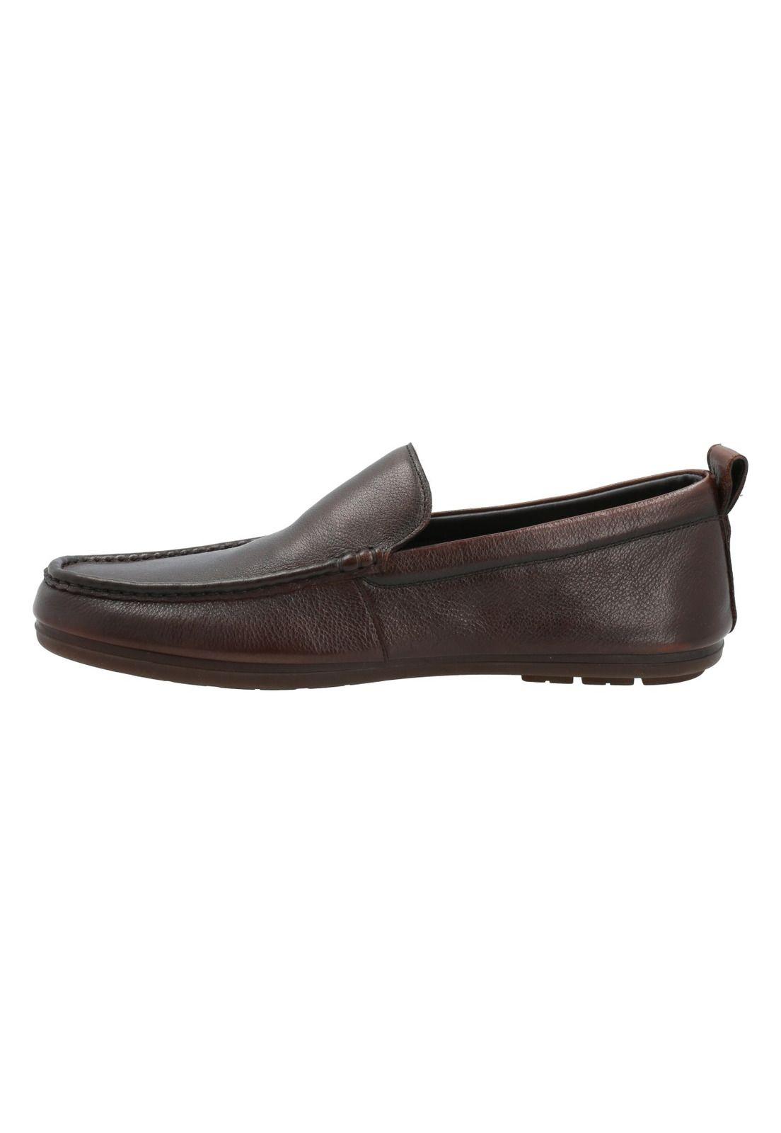 Mocasín Cuero Hombre Caiti Café-5