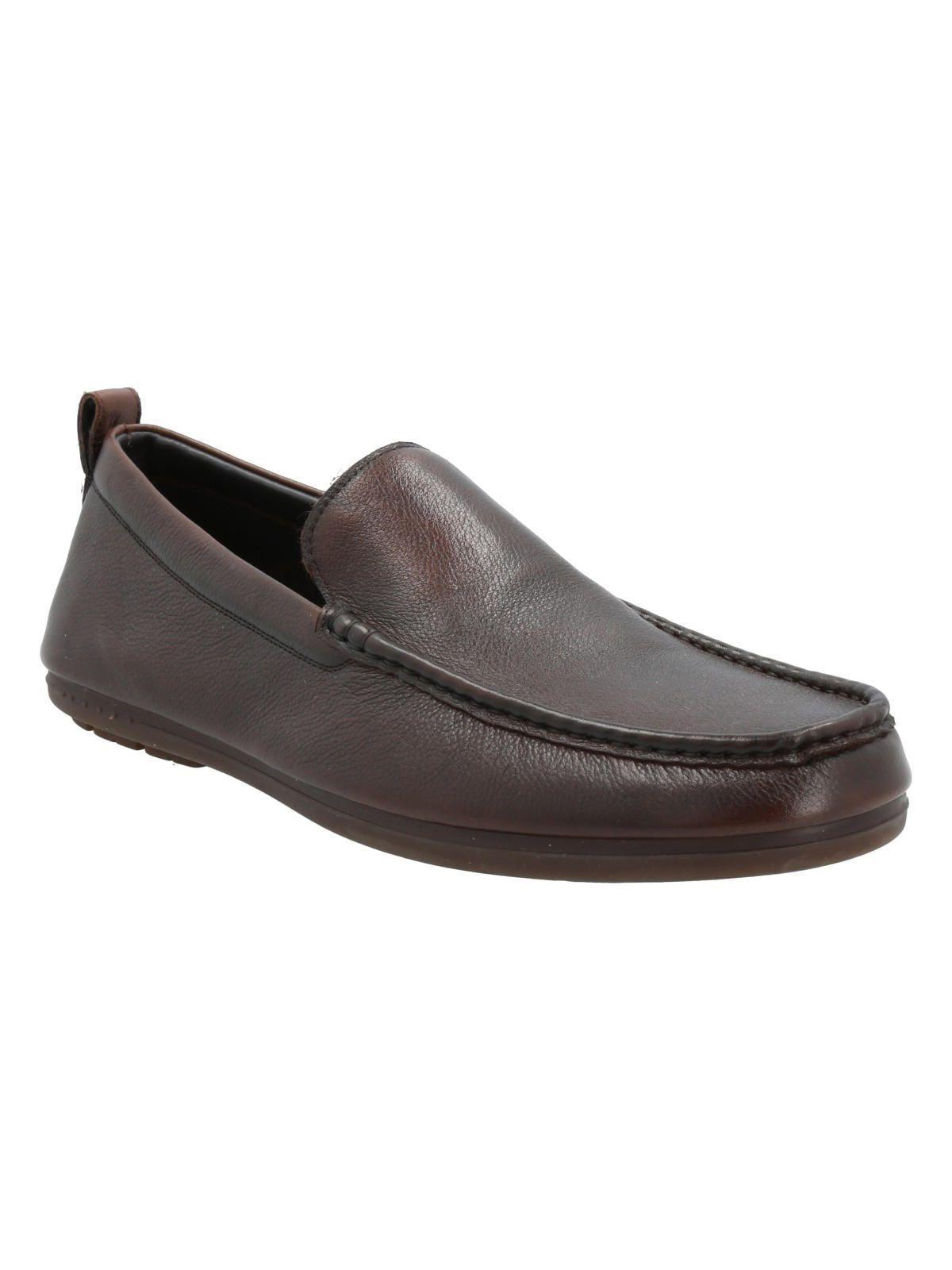 Mocasín Cuero Hombre Caiti Café-1