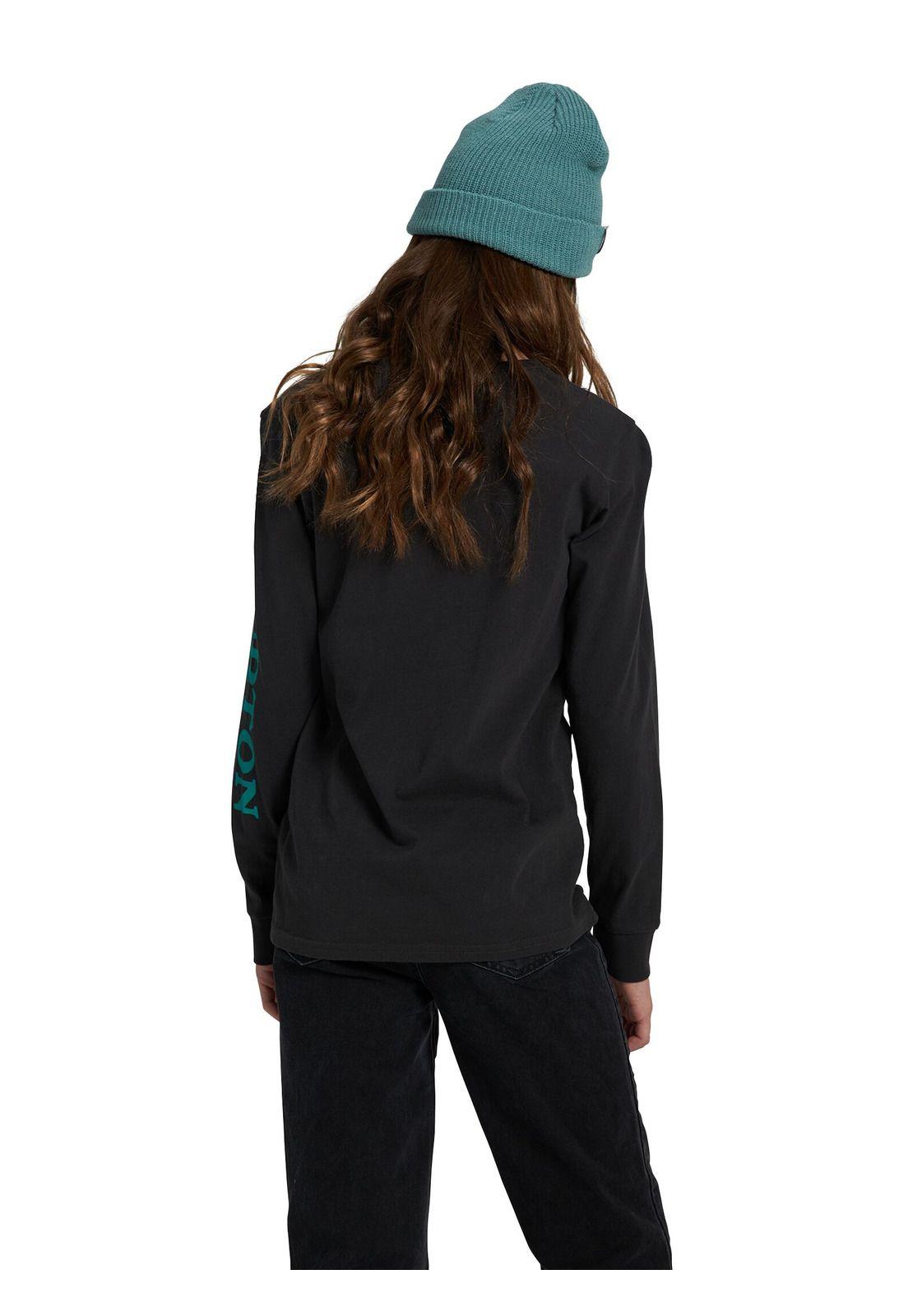 Polera M/L Niños Elite Gris Oscuro Burton-1
