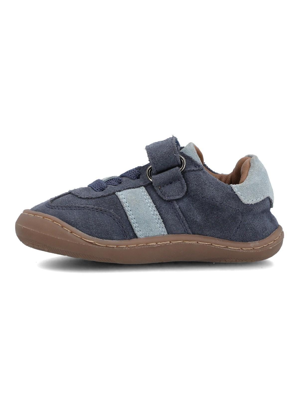 Zapatilla Cuero Niño Zake Azul-4