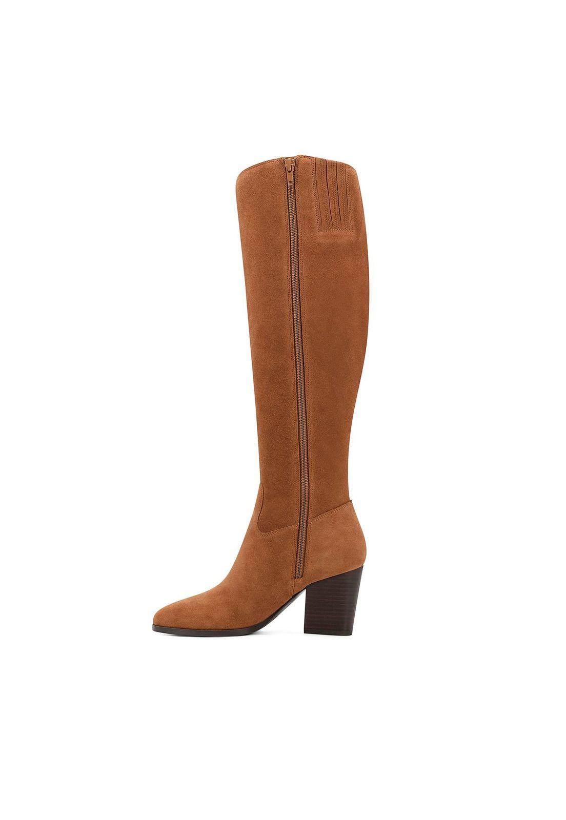 Bota Gamuza Natty Beige Mujer-2
