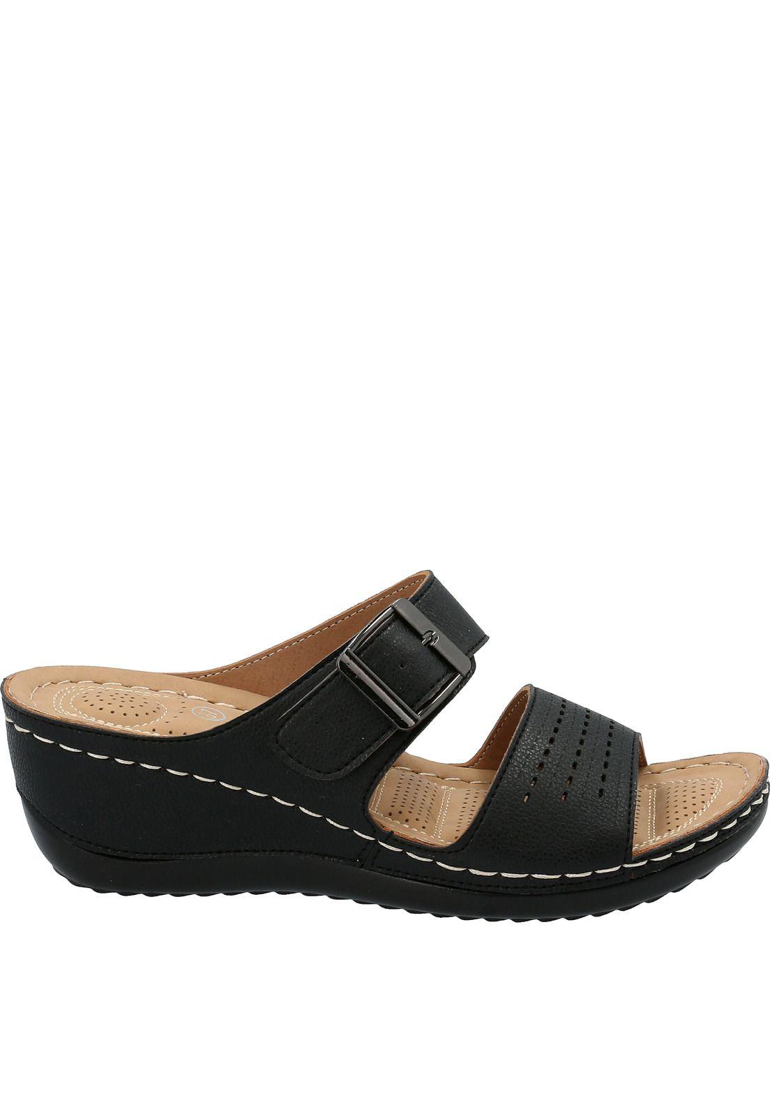 Sandalia Mujer Karman Negro-1