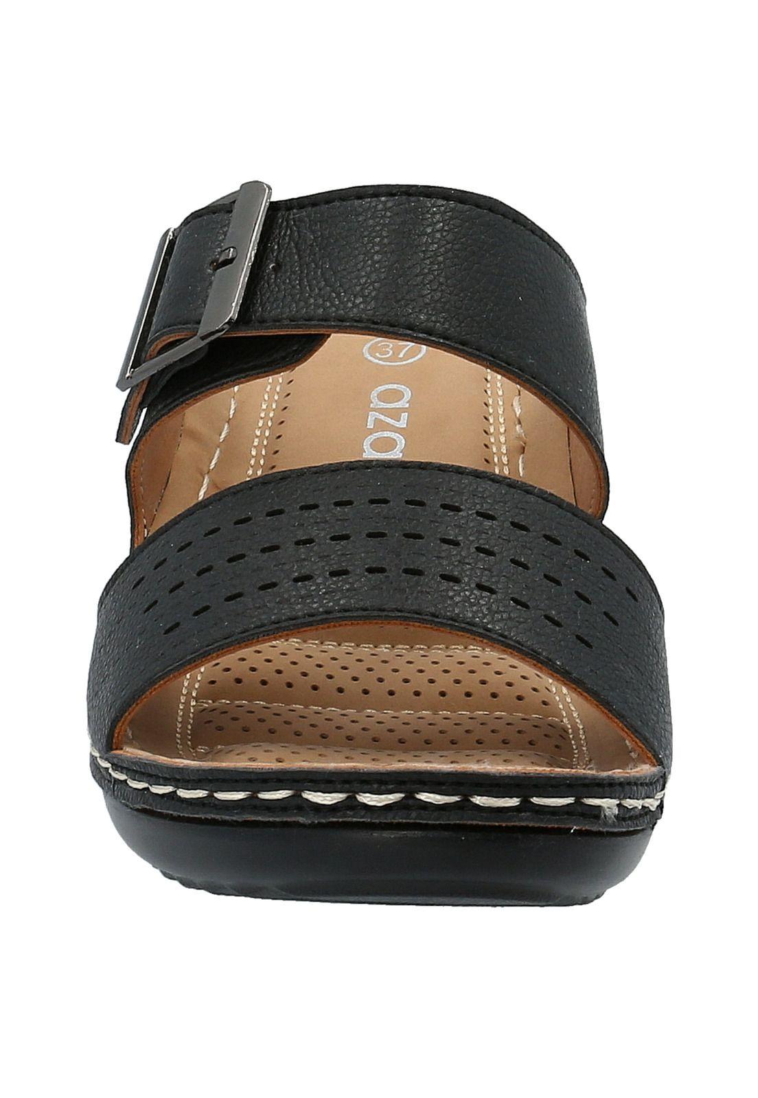 Sandalia Mujer Karman Negro-2