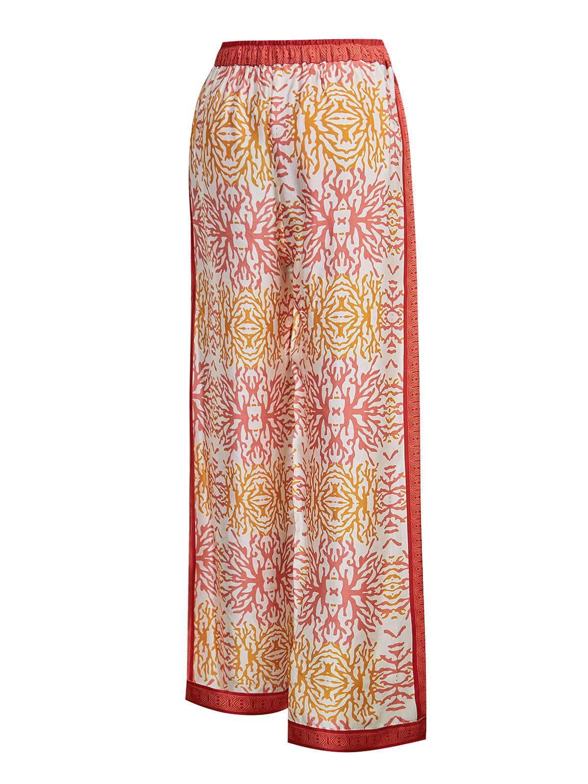 Pantalón Rayón Naranja Paloma Mujer -1