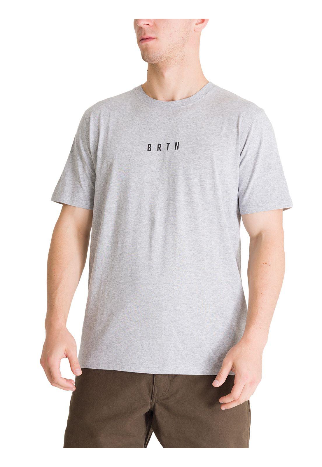 Polera Manga Corta Hombre Japow Gris Burton-0
