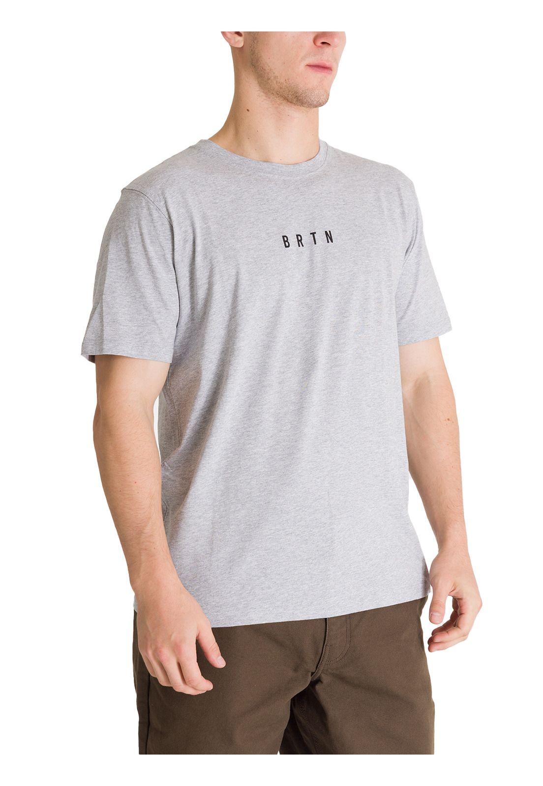 Polera Manga Corta Hombre Japow Gris Burton-1