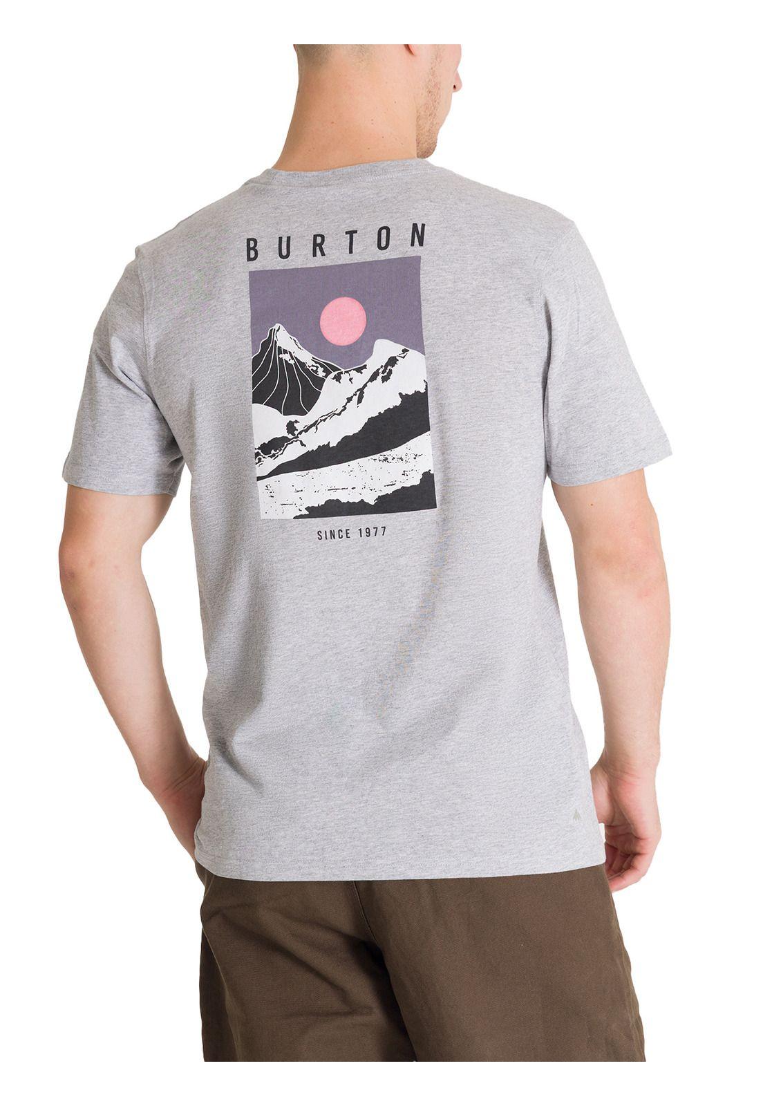 Polera Manga Corta Hombre Japow Gris Burton-3