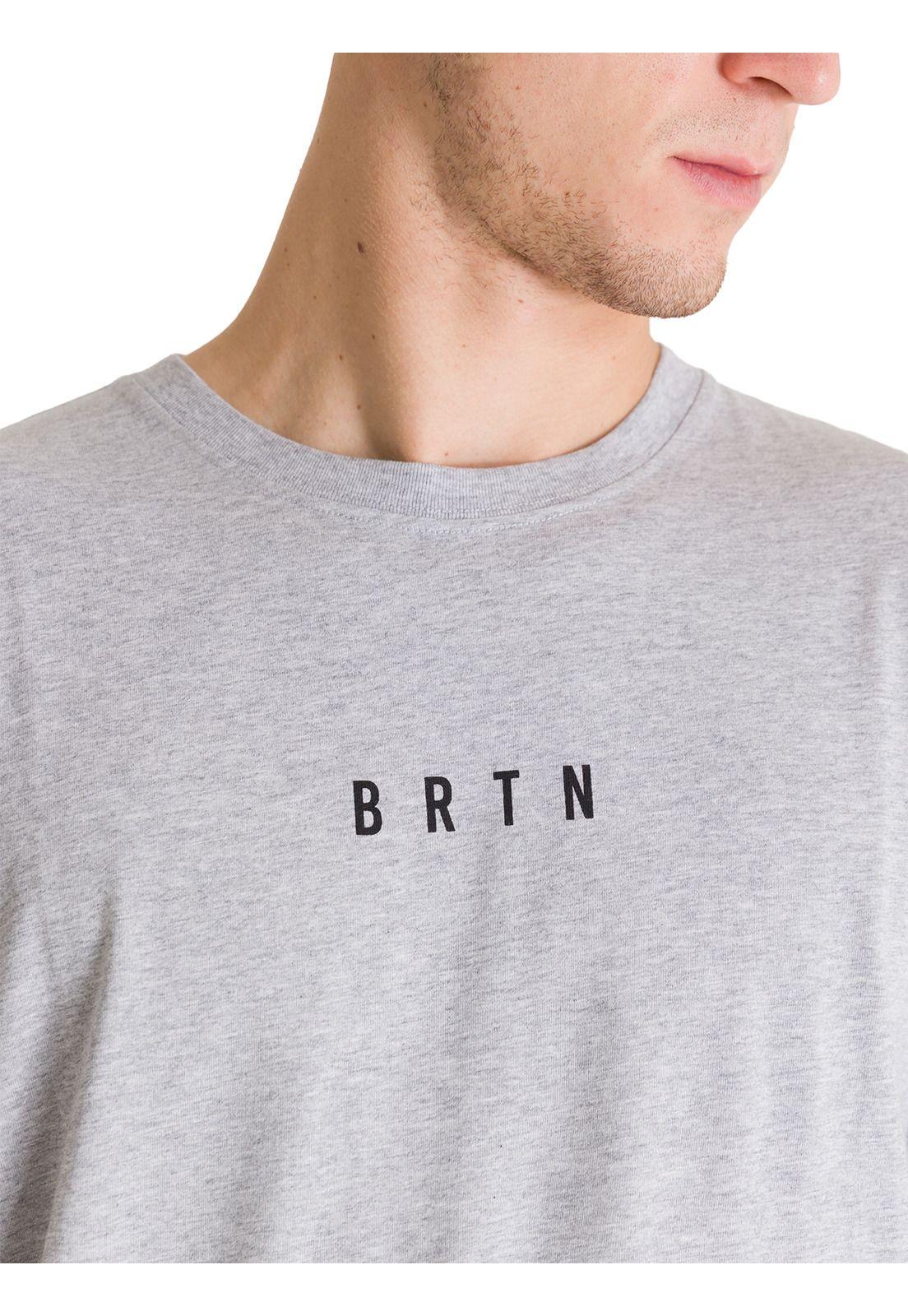Polera Manga Corta Hombre Japow Gris Burton-4