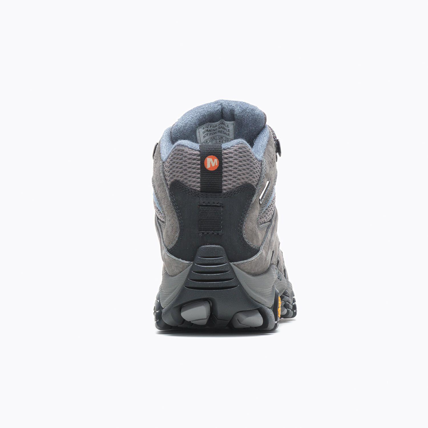 Botin Cuero Mujer Moab 3 Mid Waterproof Gris-5