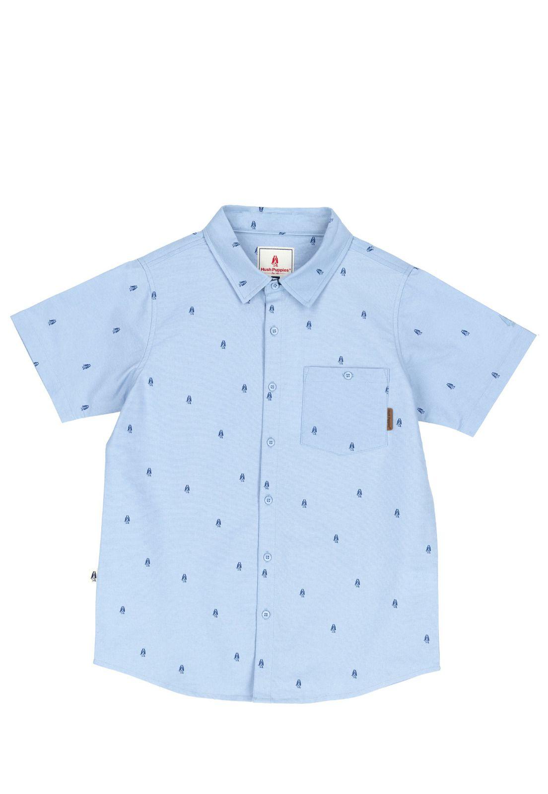 Camisa Niño Hush Celeste-0
