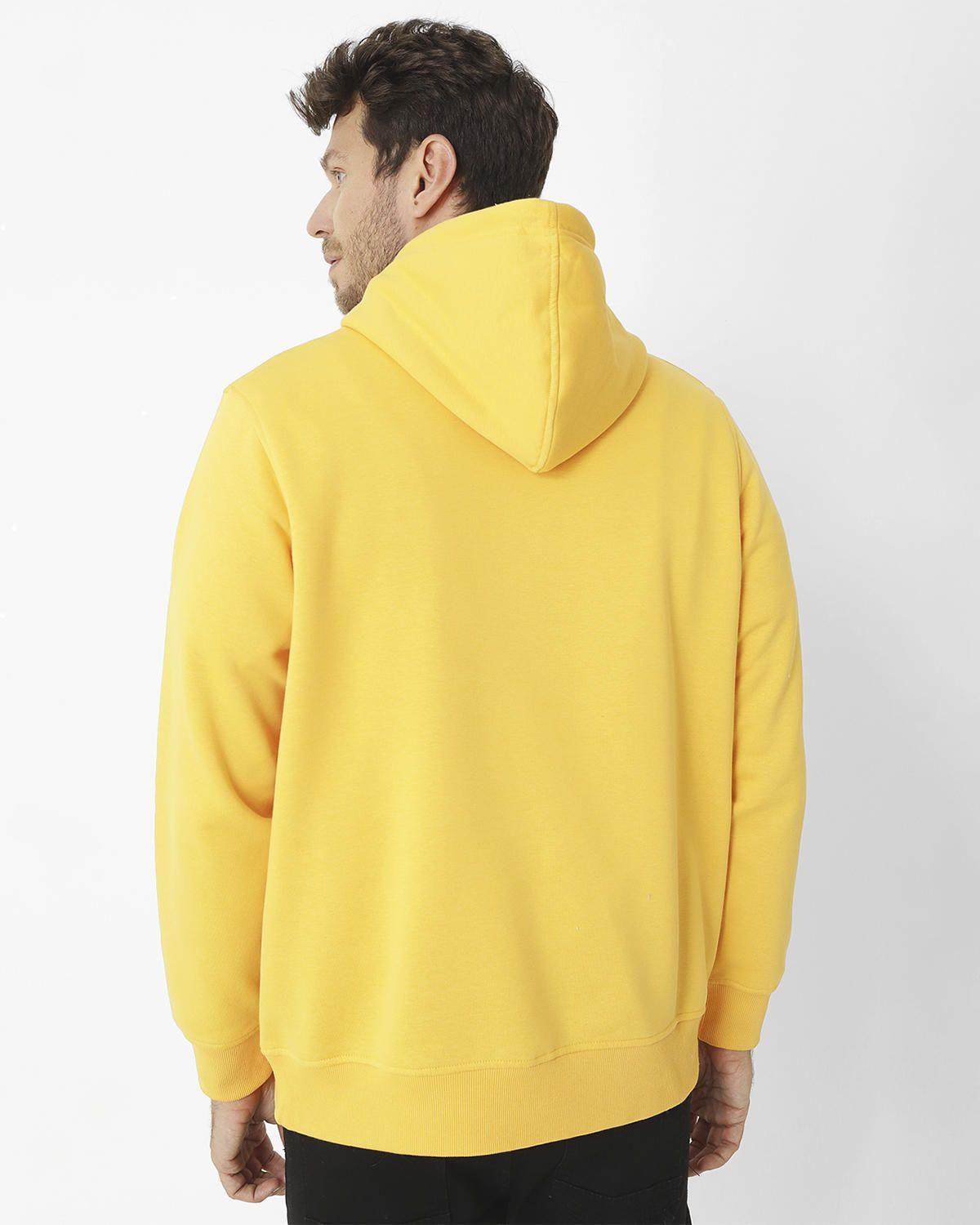 Polerón Fleece Logo Pull Amarillo Unisex-4