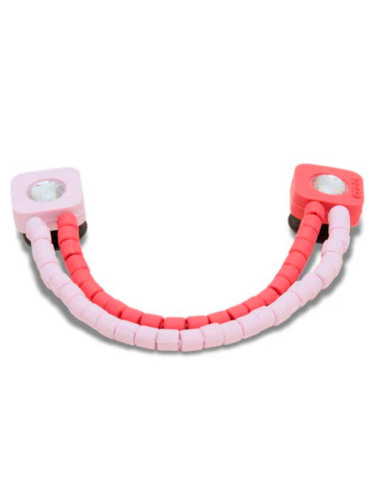 Jibbitz Cadena Mostacillas Rosas y Rojas-2