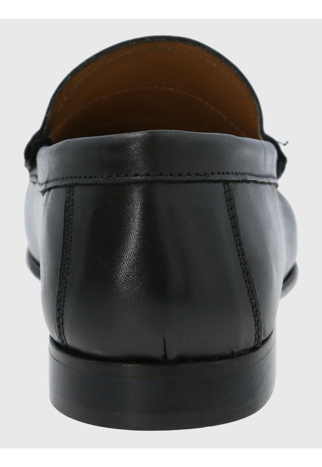Mocasín Cuero Hombre Spello Negro-6