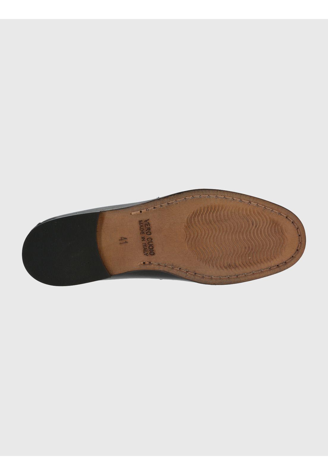 Mocasín Cuero Hombre Spello Negro-7