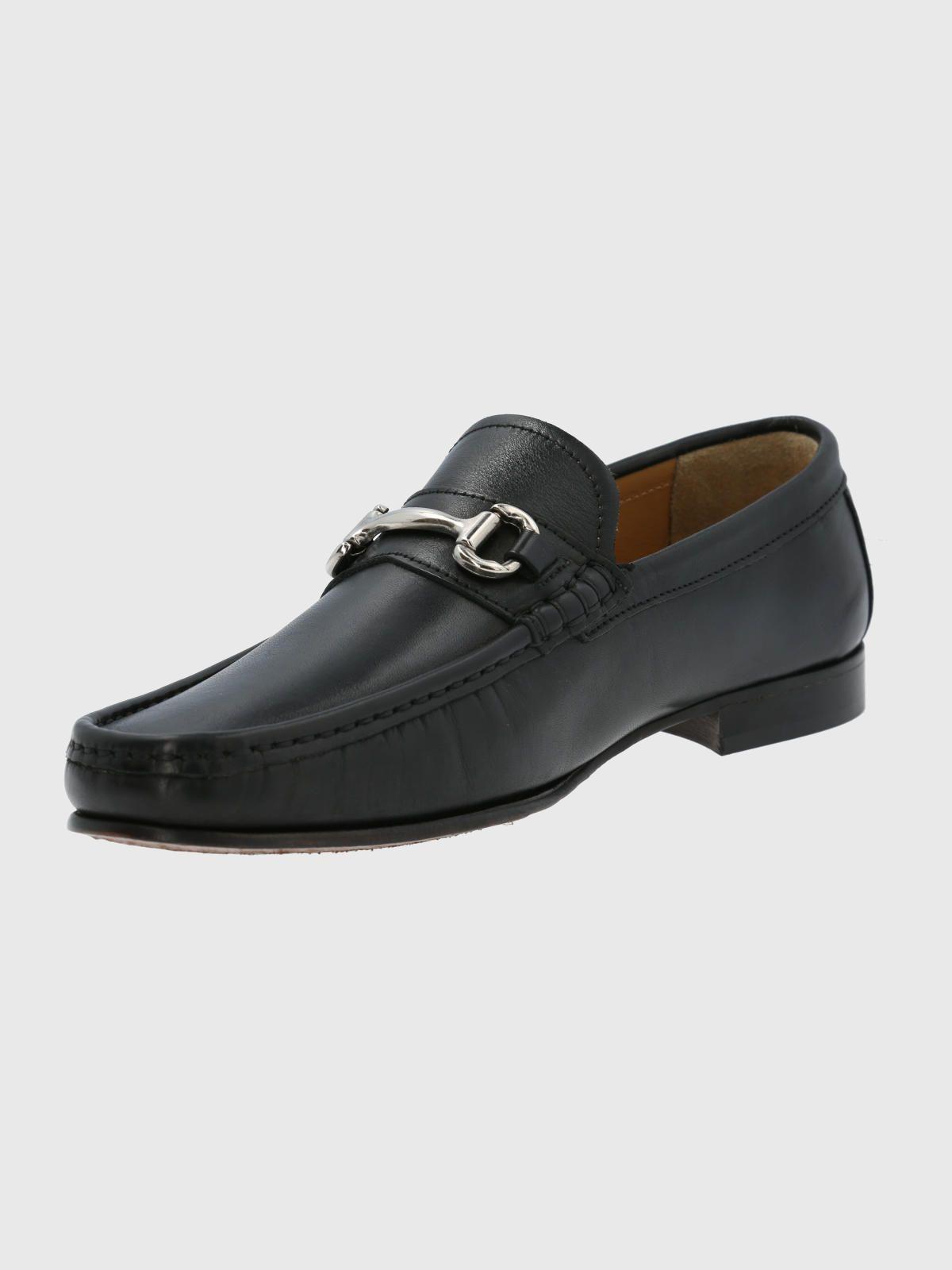 Mocasín Cuero Hombre Spello Negro-4