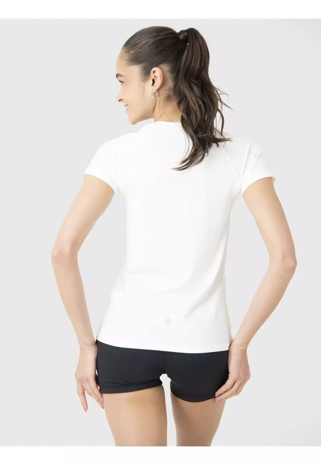 Polera deportiva Mujer Round Neck Blanco-1