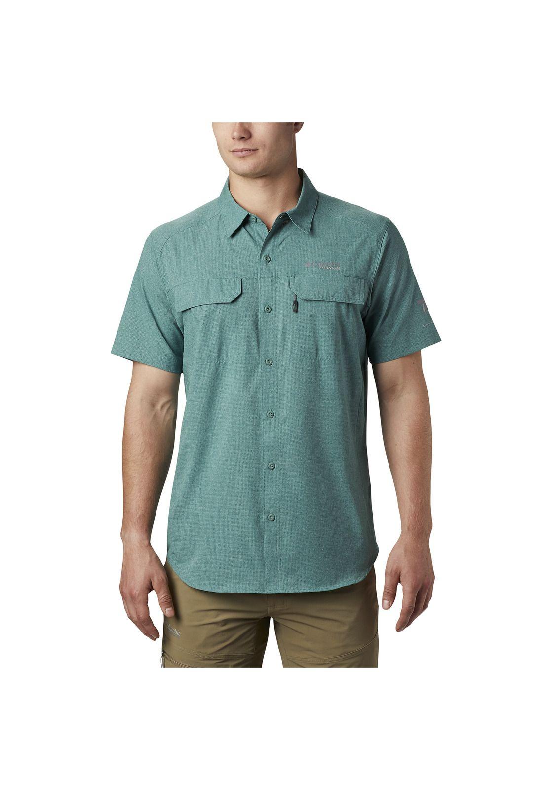 Camisa M/C Hombre Irico Mens Short Sl Verde-0