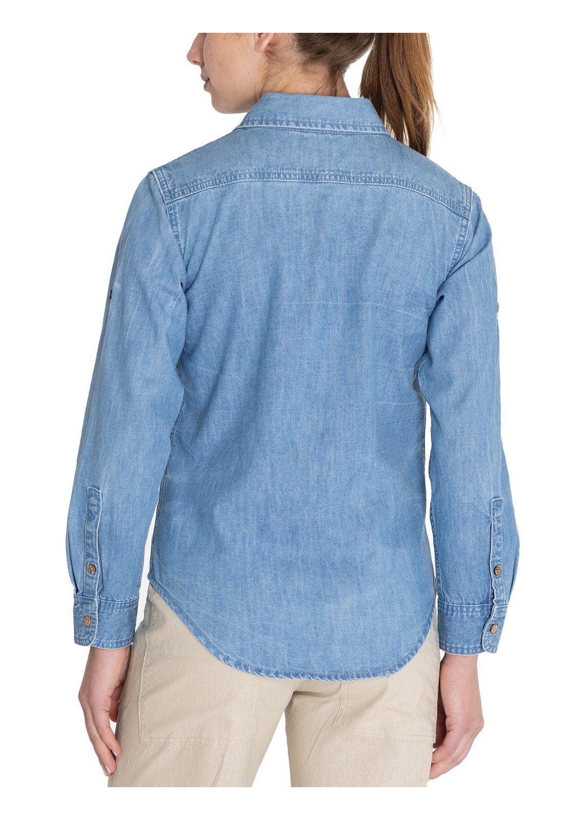 Blusa Algodón Orgánico Celeste Grema Mujer -6