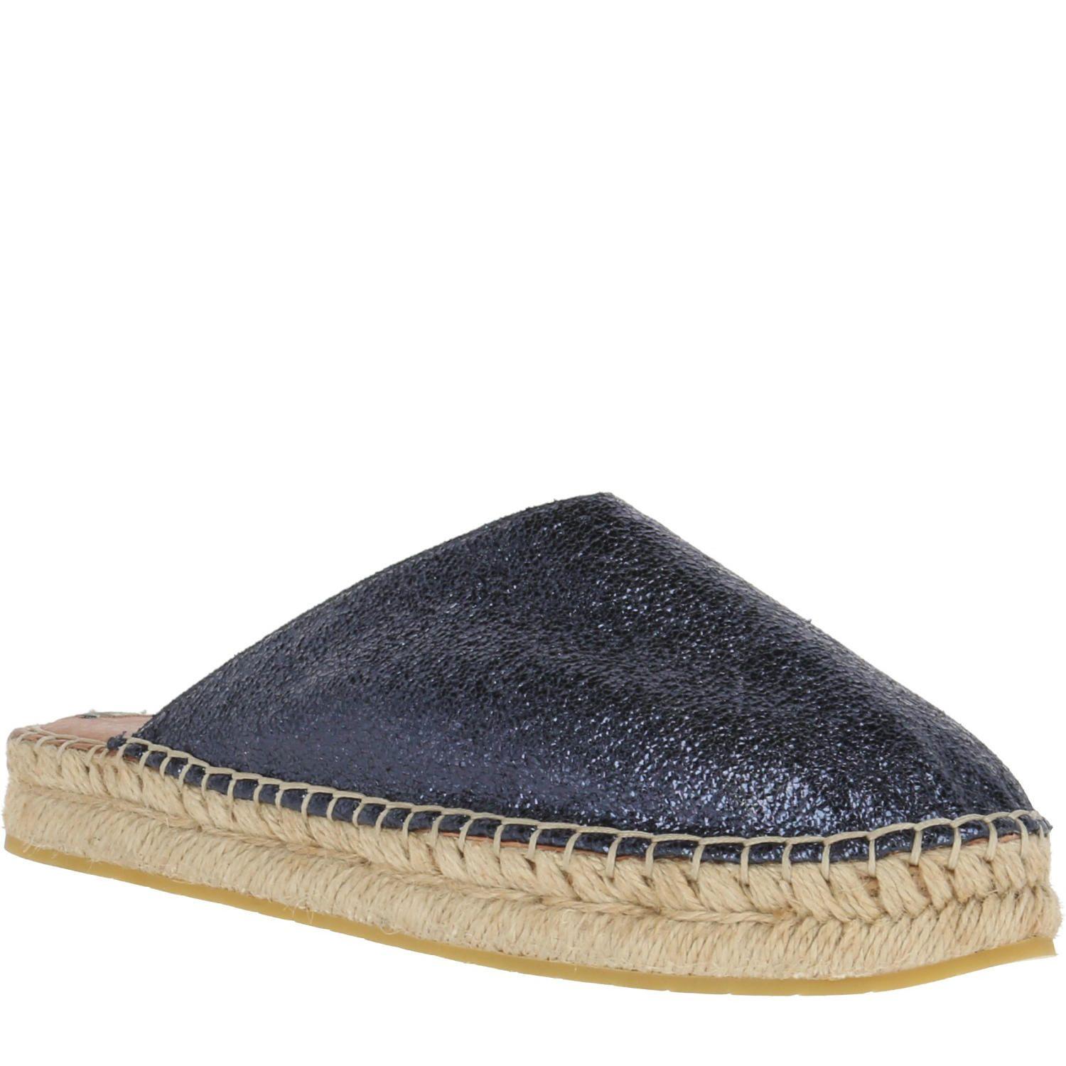 Alpargata Poliéster Curvy Azul Mujer-0