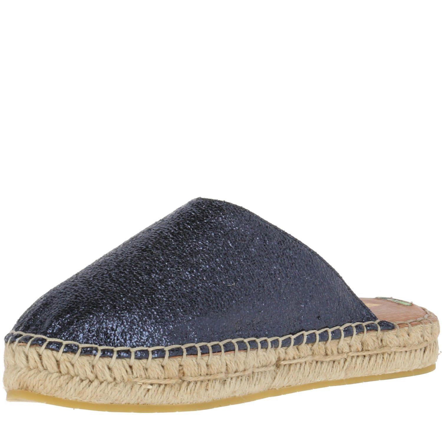 Alpargata Poliéster Curvy Azul Mujer-1
