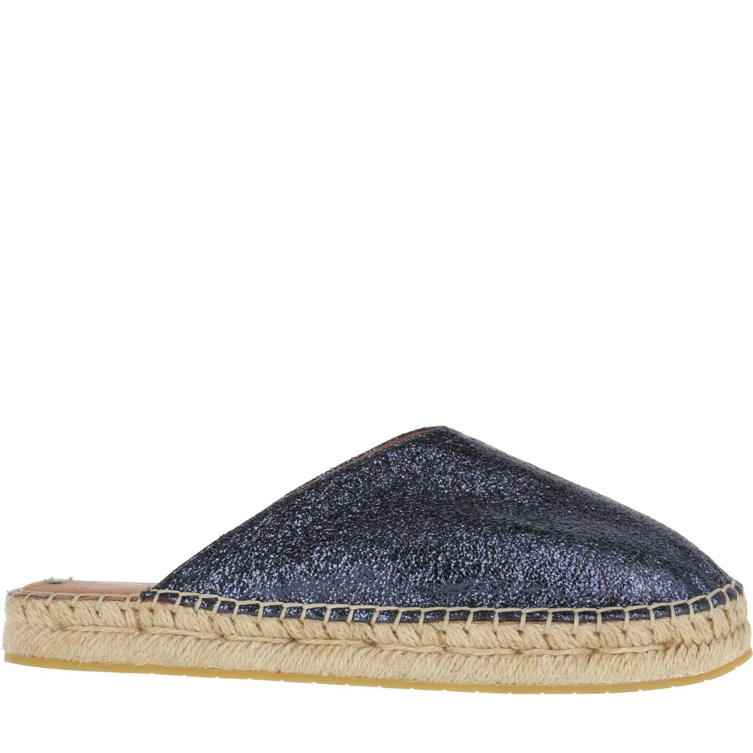 Alpargata Poliéster Curvy Azul Mujer-2