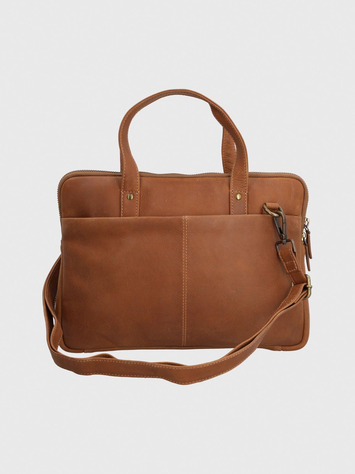 Maletin Cuero Unisex Th Freddie Café-4