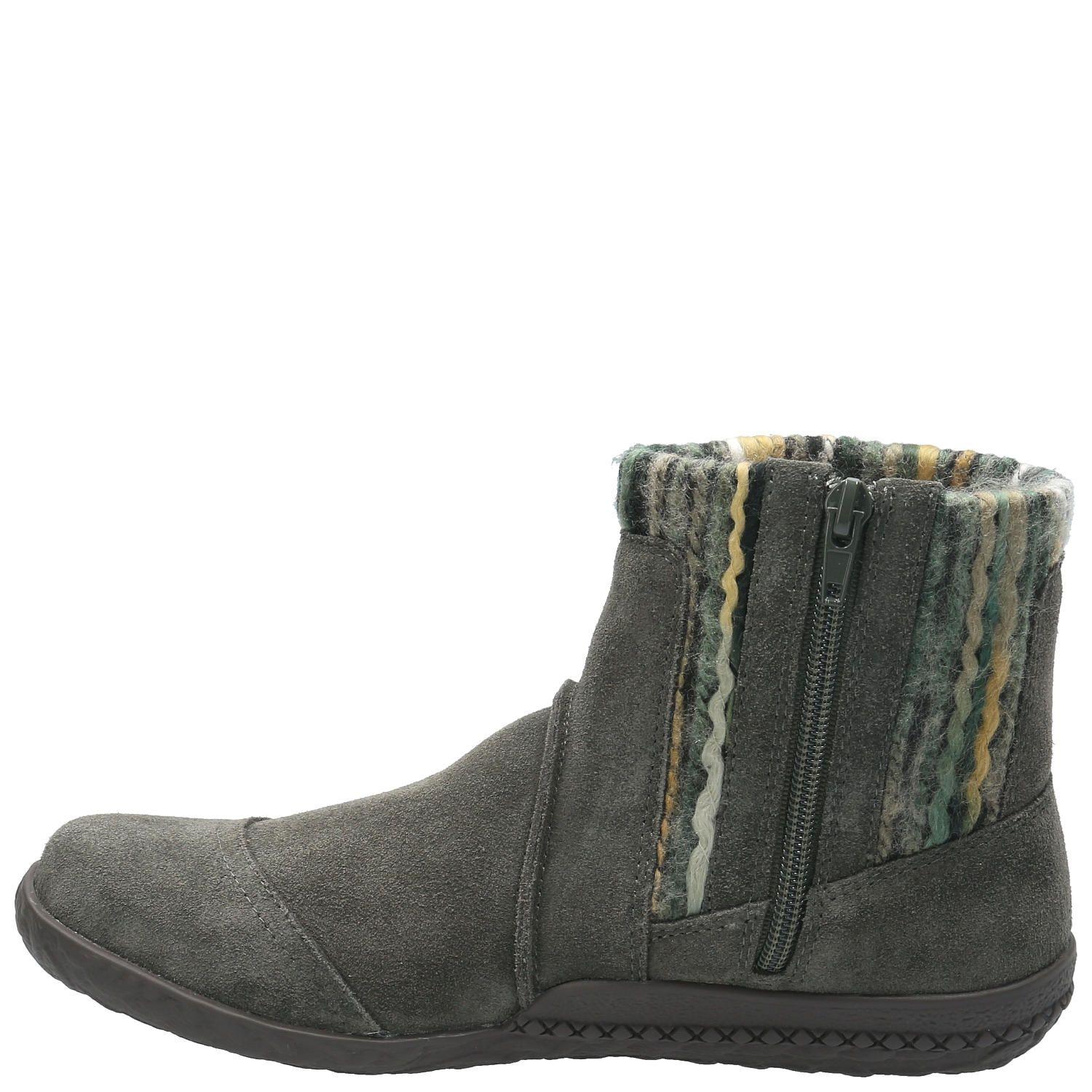 Botín Cuero Mujer Cusia Gris Pardo-5