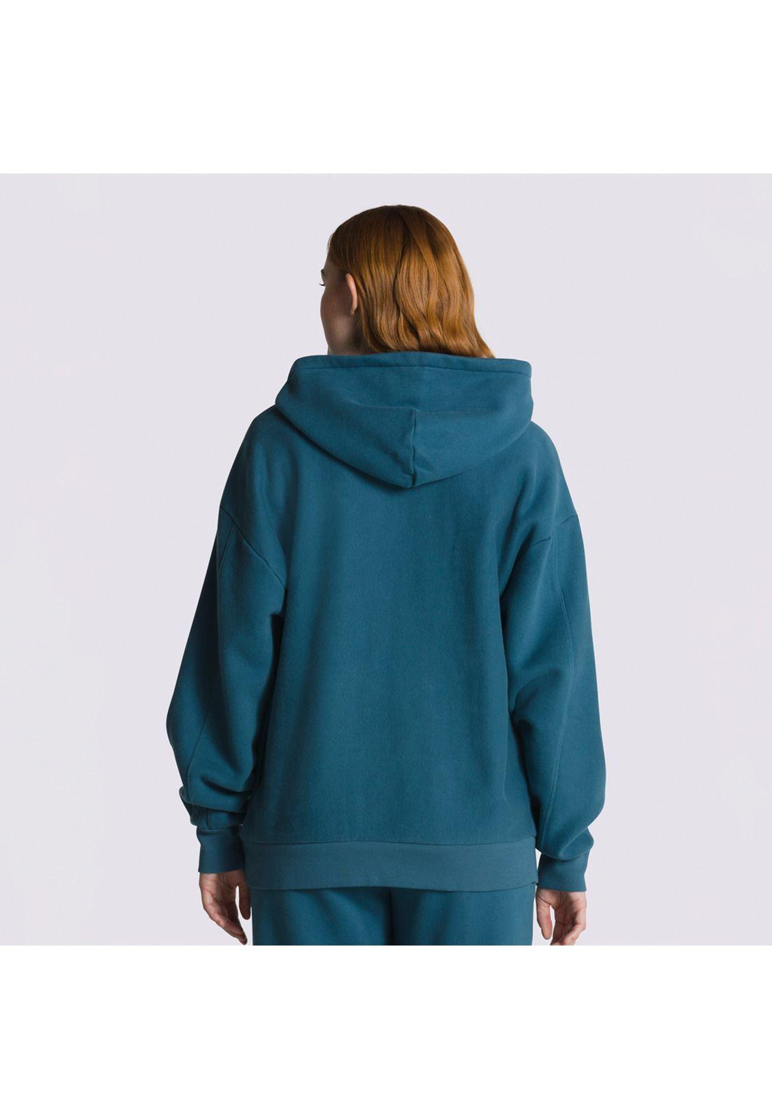 Polerón Con Gorro Comfycush Ls Hoodie Azul Mujer-1