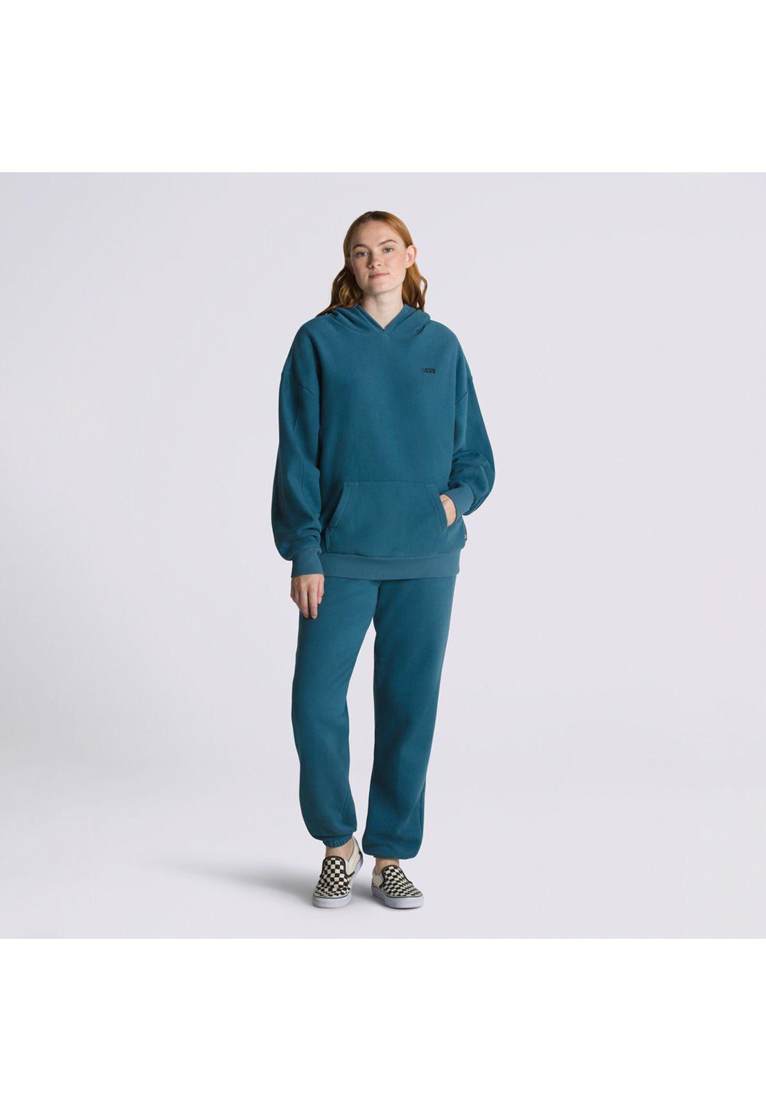 Polerón Con Gorro Comfycush Ls Hoodie Azul Mujer-3