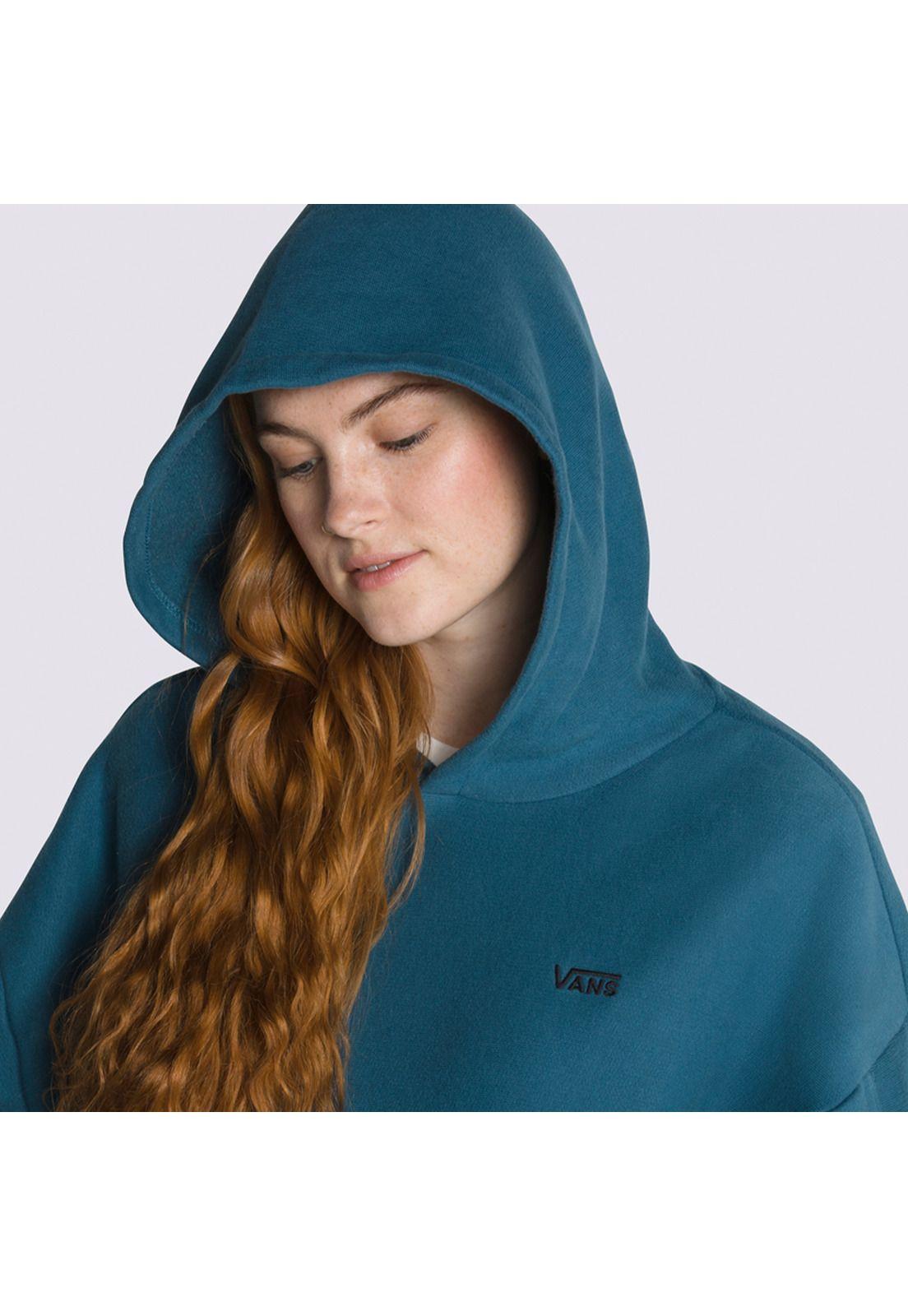 Polerón Con Gorro Comfycush Ls Hoodie Azul Mujer-4