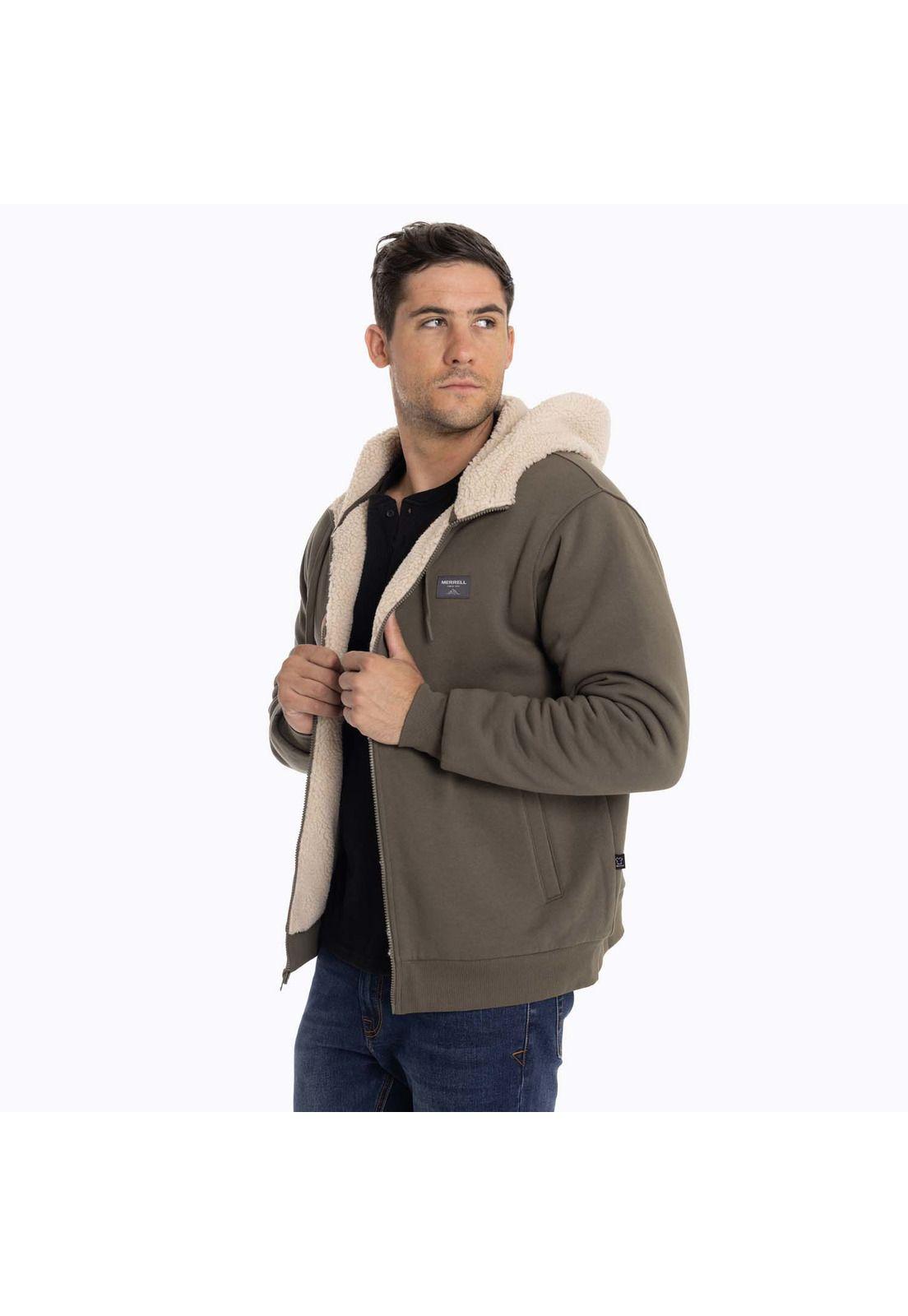 Poleron Hombre Gilla Café oscuro Merrell-5