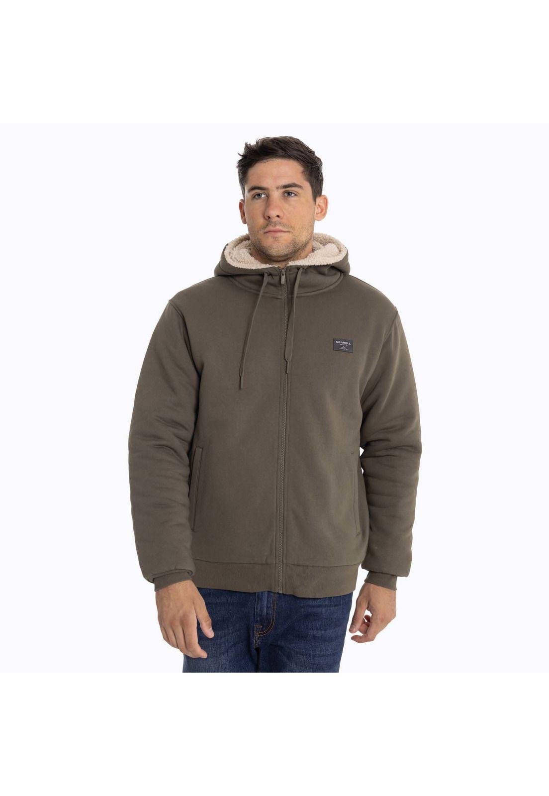 Poleron Hombre Gilla Café oscuro Merrell-6