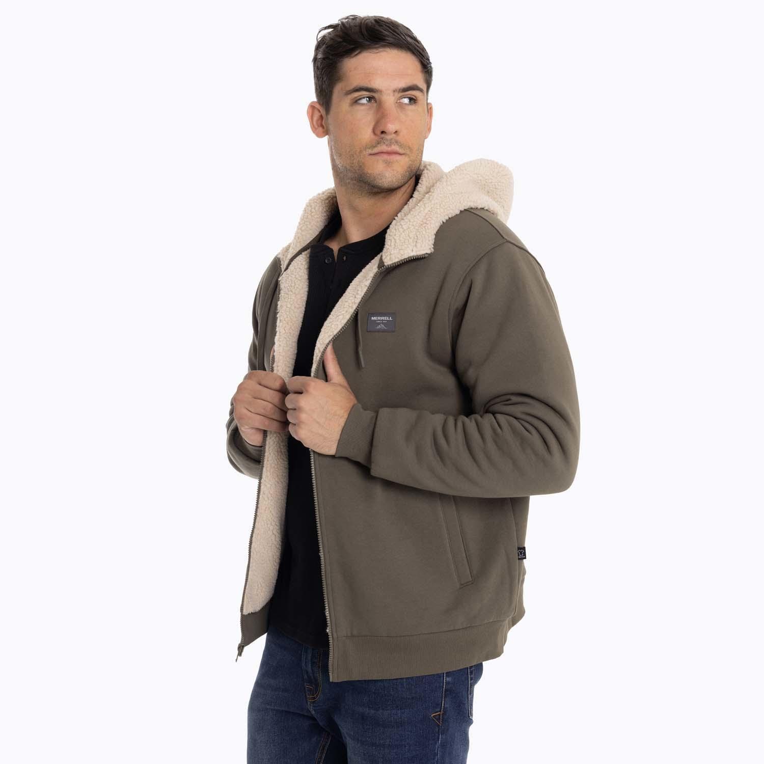 Poleron Hombre Gilla Café oscuro Merrell-5