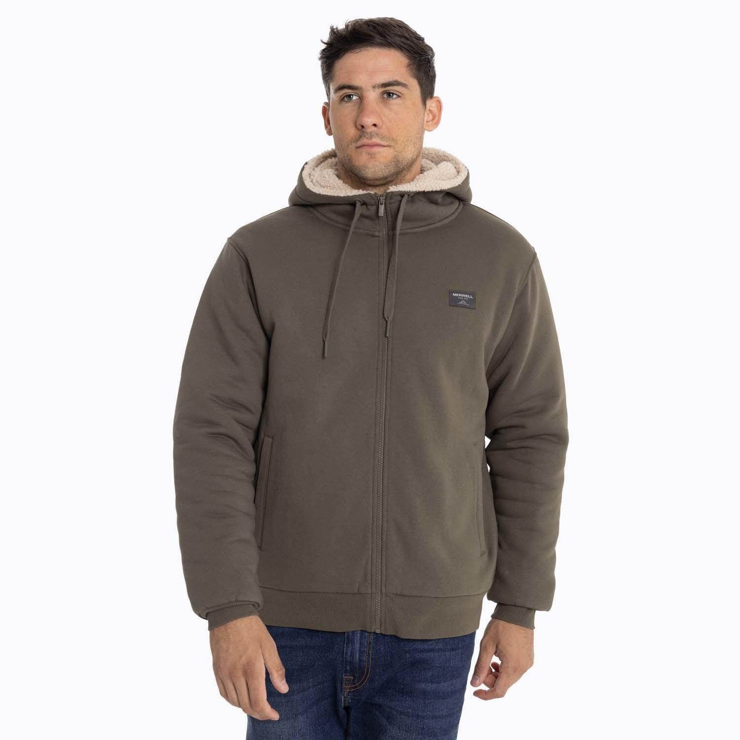 Poleron Hombre Gilla Café oscuro Merrell-6