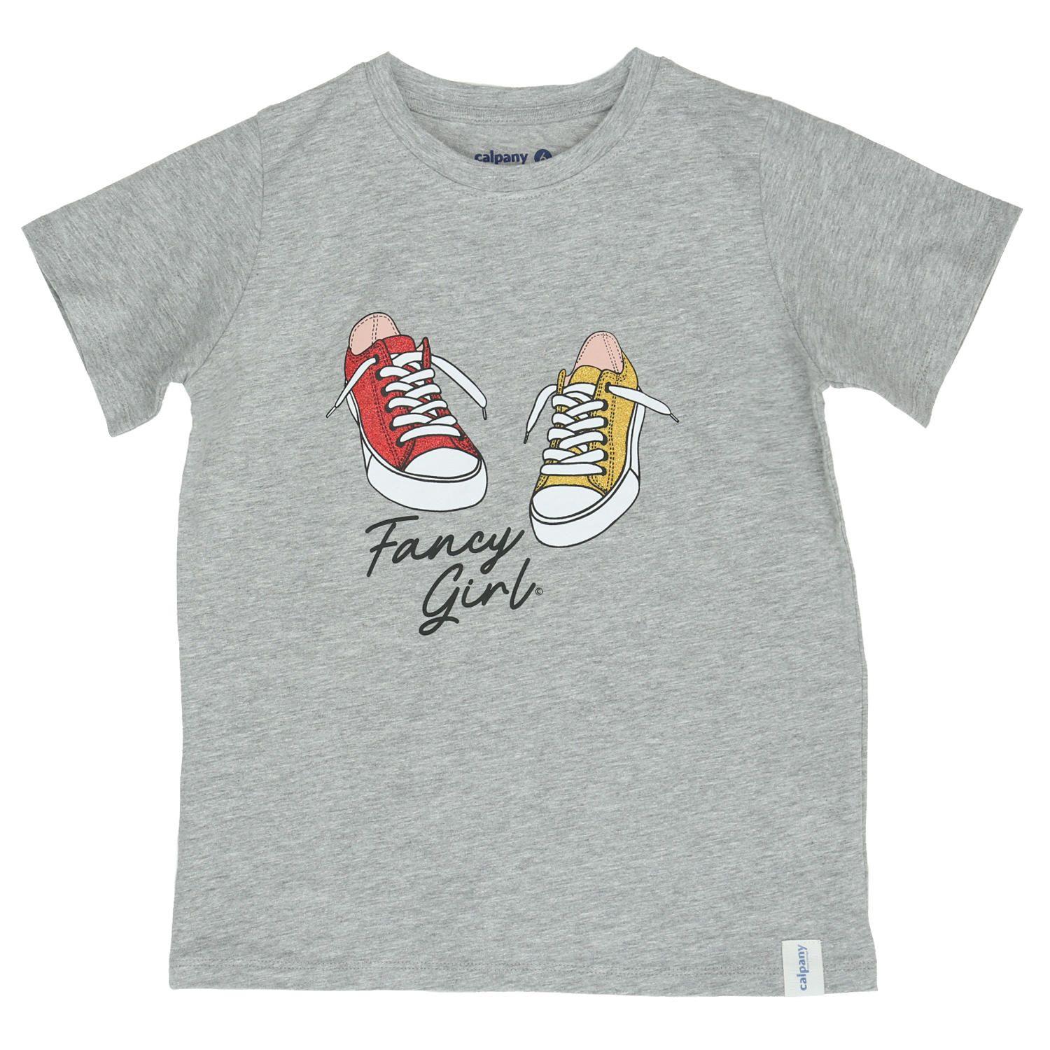 Polera M/C Niña Sneakers Gris-0