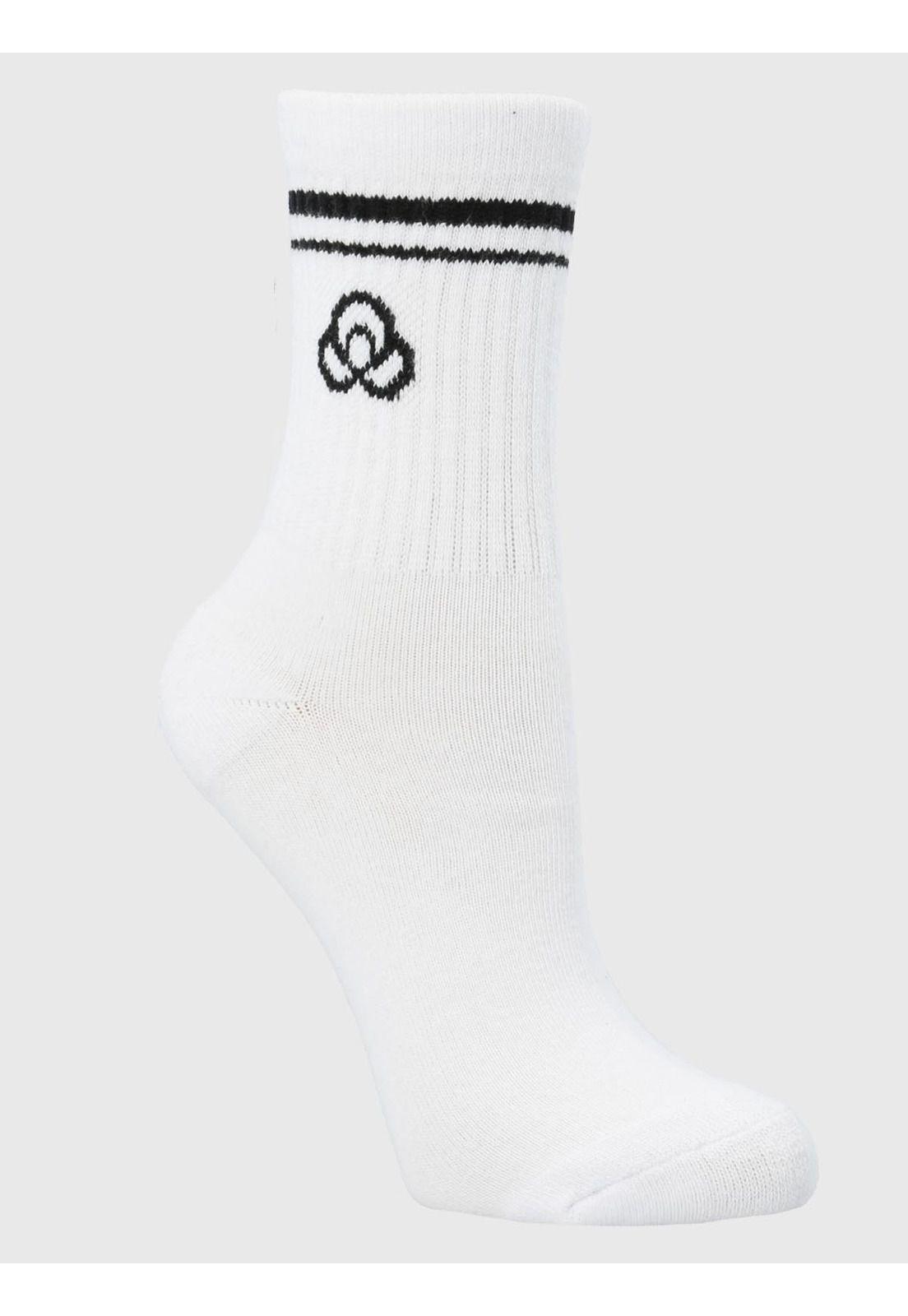 Pack 2 Calcetines Mujer Quarter Blanco-3