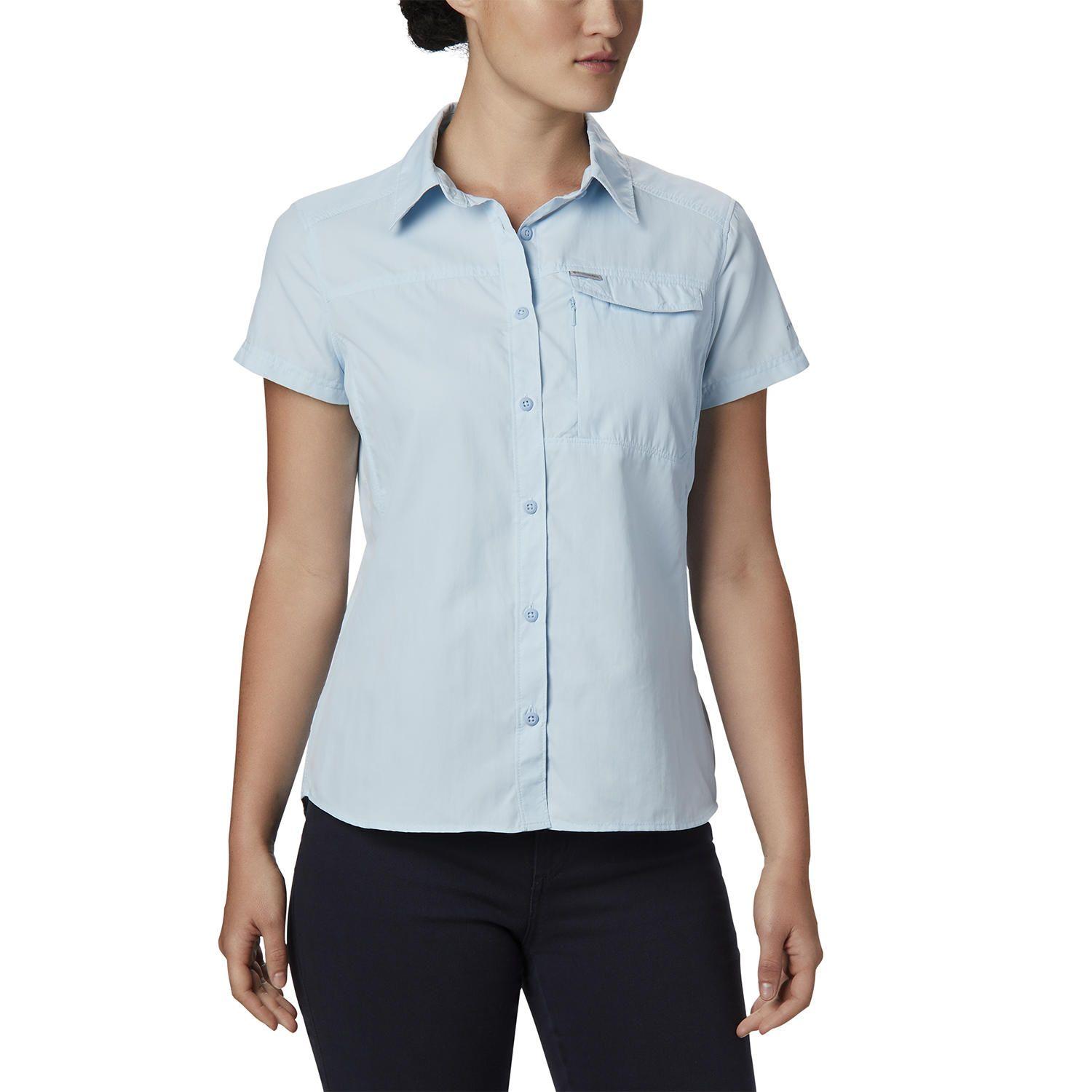 Polera Nylon Mujer Silver Ridge 2 Short Azul-0