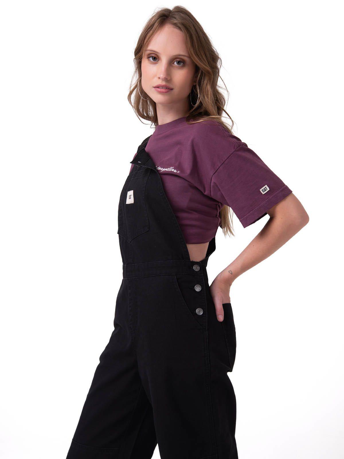 Jardinera Mujer Canvas Heritage Negro-3