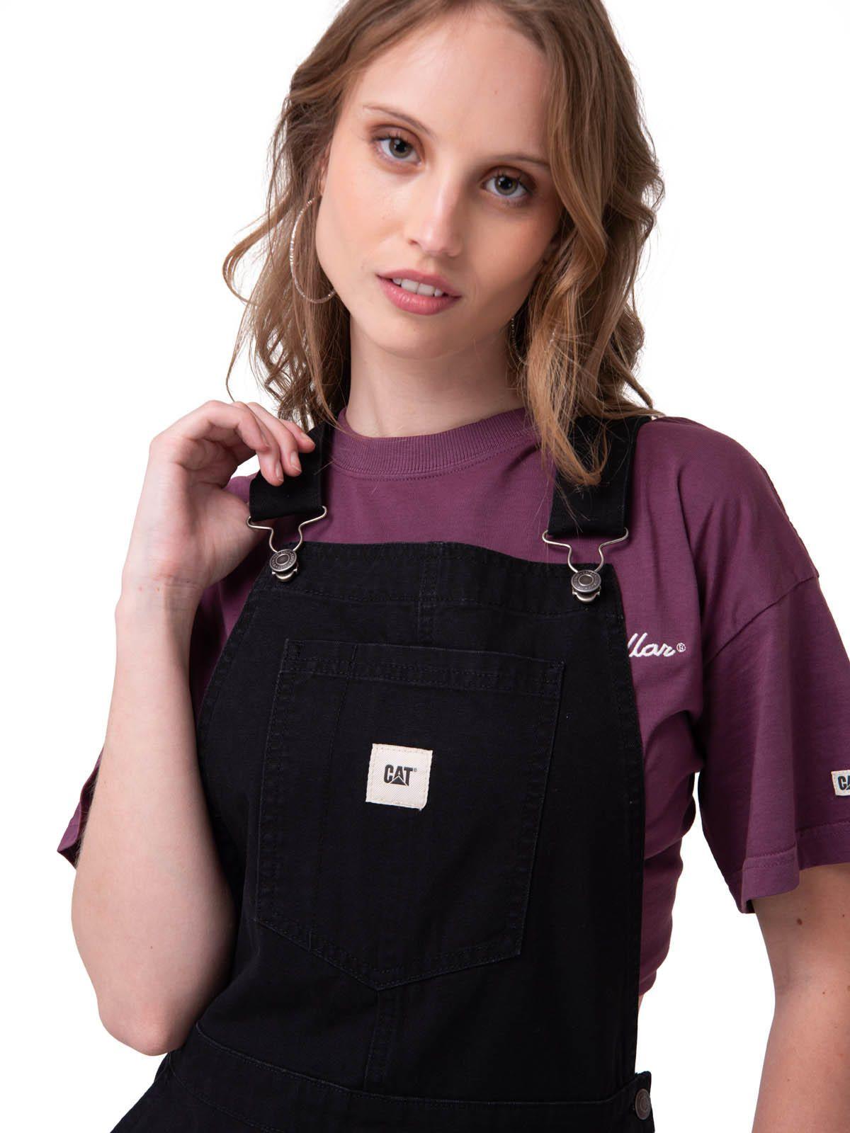 Jardinera Mujer Canvas Heritage Negro-4