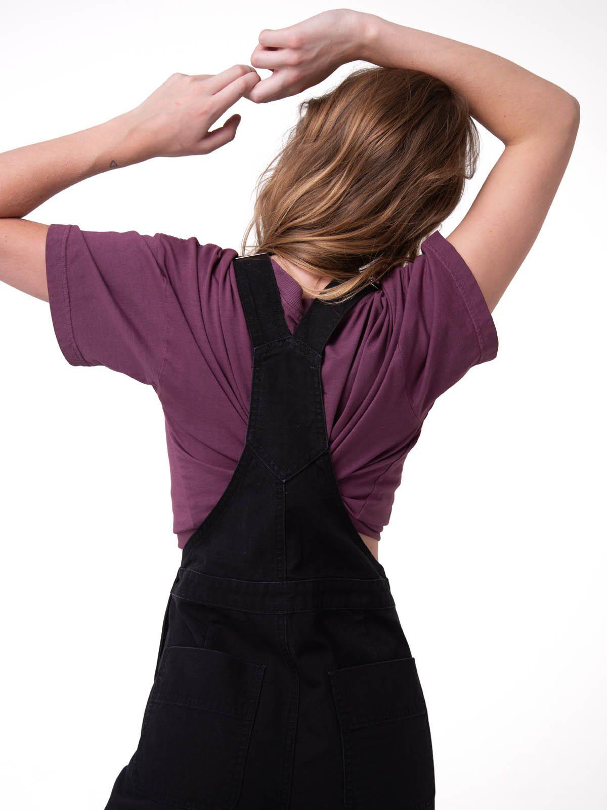 Jardinera Mujer Canvas Heritage Negro-5