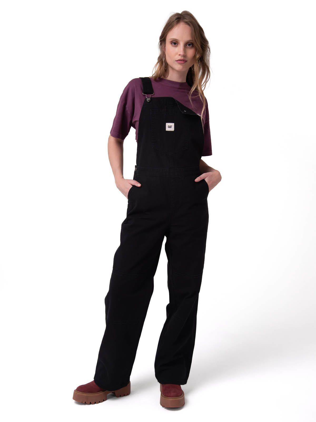 Jardinera Mujer Canvas Heritage Negro-0
