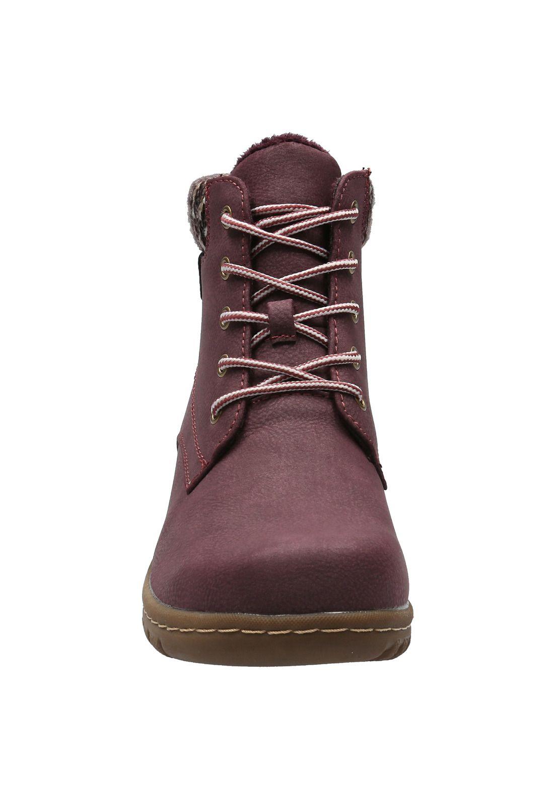 Botín Mujer Maiden Burdeo-2