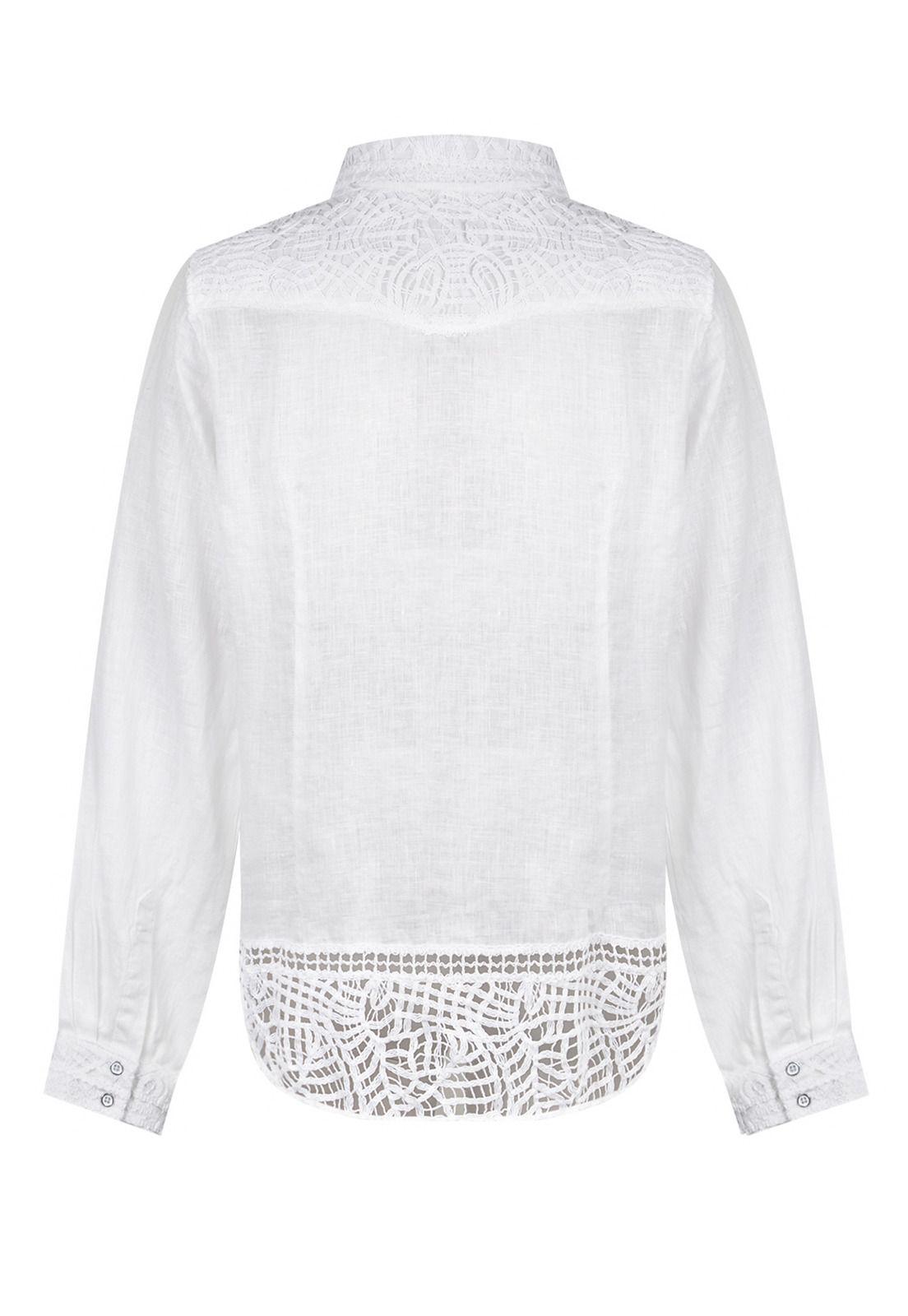 Blusa Lino Orgánico Blanco Pepa Mujer -1